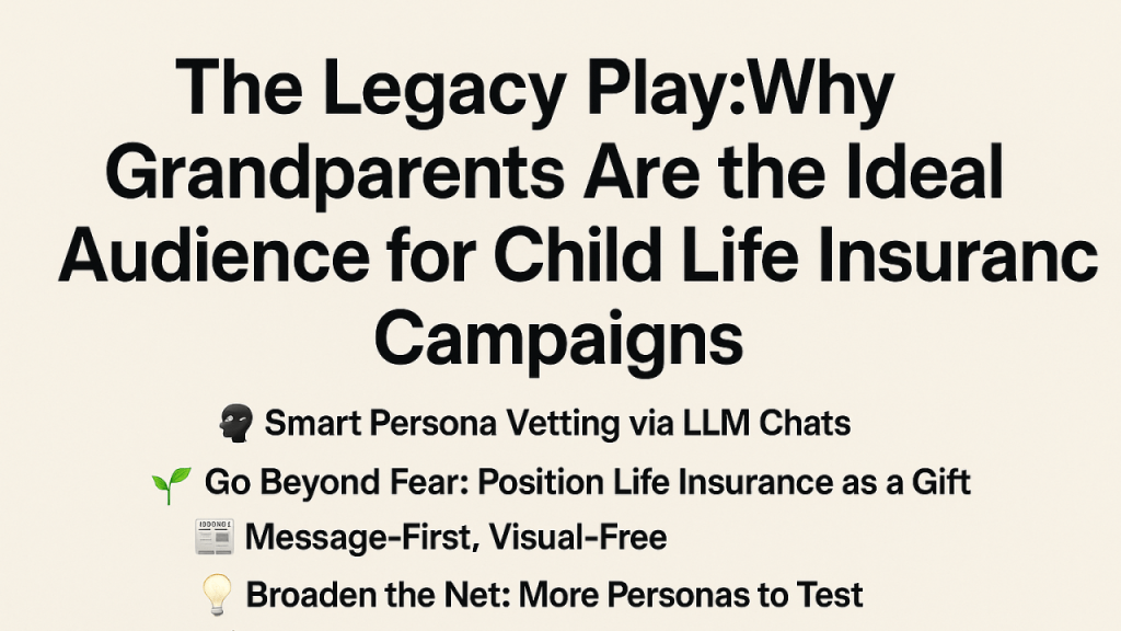 🎁 The Legacy Play: Why Grandparents Are the Ideal Audience for Child Life Insurance&nbsp;Campaigns